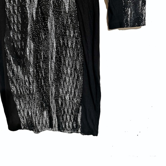 Revolve Lanston Printed Slimming Dress In Black/White Size M New With Tags - Picture 5 of 8